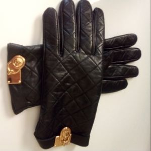 Michael Kors Hamilton leather gloves